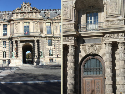 Porte Barbey de Jouy, quai François Mitterrand