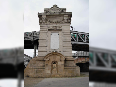 Viaduc d’Austerlitz, côté 12ème arrondissement. Quai de la Rapée.