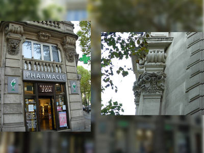 Angle avenue Théophile Gauthier et rue Gros