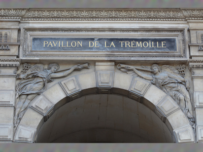 Pavillon de la Trémoïlle, Louvre, jardin du Carrousel