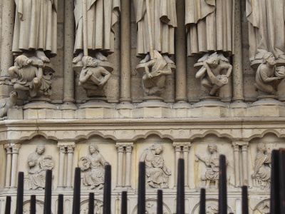 Porche central de Notre-Dame de Paris